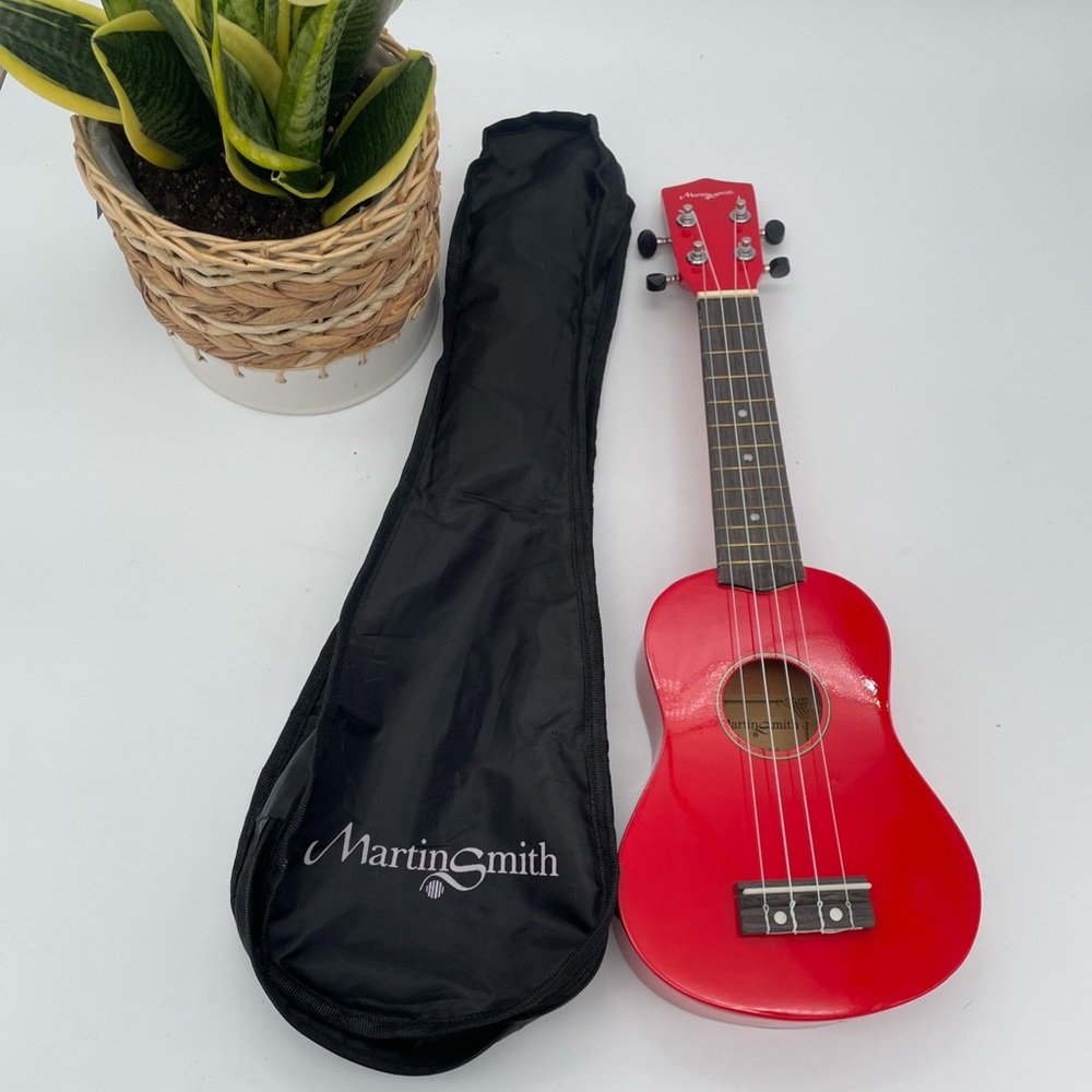 Martin Smith Beginner Soprano Red Ukulele